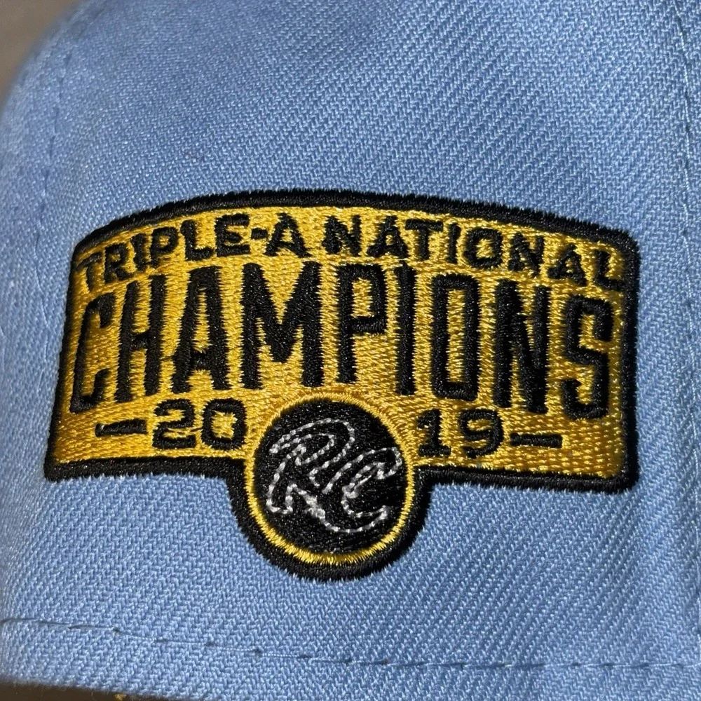 New Era Men's 59FIFTY Fitted Hat 7‎ 7/8 RC Quakes Blue Black Cap Champions